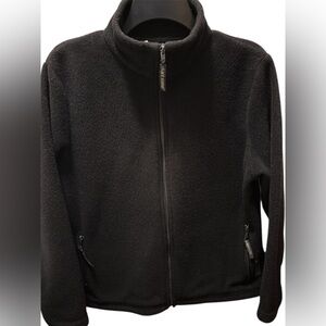 Women's medium front zipper black fleece by Black Diamond with 2 pockets